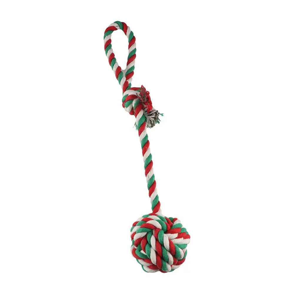 Bite Resistant Dog Spring Pole Toys 5M Cotton Rope Hanging Exercise Cotton Rope Dog Spring Pole Toys Tug Dog Teething Outdoor