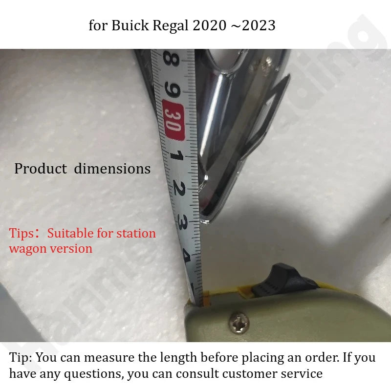 for Buick Regal 2017-2023 rear bumper lower decoration chrome bright frame exhaust pipe decoration bright ring accessories