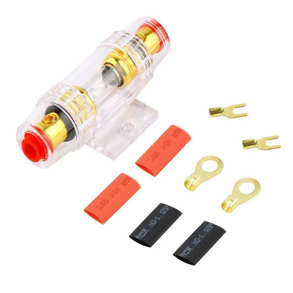 1500W/2000W Car Audio Speakers Wiring Kit Good Quality  Car Audio Cable Kit 8GA AMP Fuse Holder Speaker Installation Wires