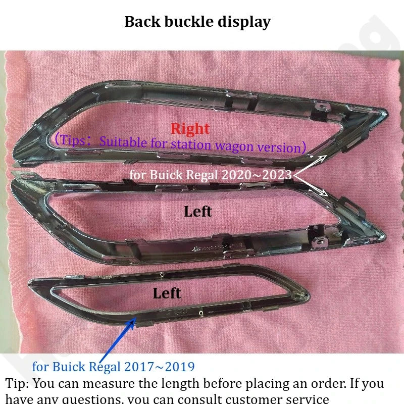 for Buick Regal 2017-2023 rear bumper lower decoration chrome bright frame exhaust pipe decoration bright ring accessories
