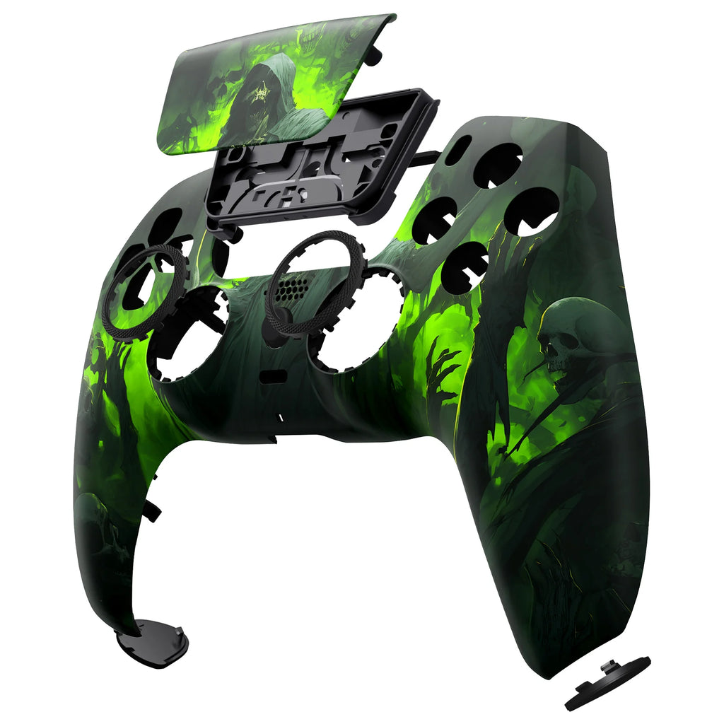 eXtremeRate LUNA Redesigned Replacement Front Shell Touchpad For ps5 Controller BDM-010/020/030/040/050 - Dark Carnival
