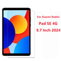 1PCS Tempered Glass Screen Protector For Xiaomi Redmi Pad SE 4G 8.7 Inch 2024 Anti-scratch Free Bubble Free HD Protective Film
