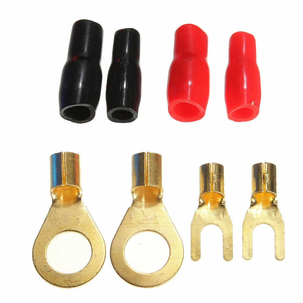 1500W/2000W Car Audio Speakers Wiring Kit Good Quality  Car Audio Cable Kit 8GA AMP Fuse Holder Speaker Installation Wires