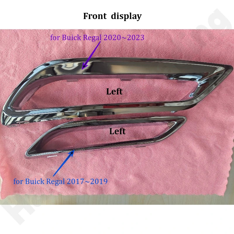 for Buick Regal 2017-2023 rear bumper lower decoration chrome bright frame exhaust pipe decoration bright ring accessories