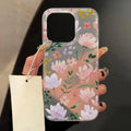 Matte Transparent Soft Silicone Phone Case For iPhone 11 15 13 12 Mini 16 14 13 Pro Max 15 Pro Tulip Silicone Shockproof Cover