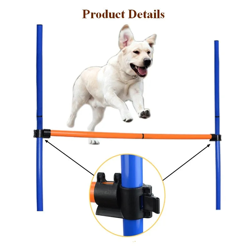Dog Agility Training Equipment Portable Dog Jumping Tool Outdoor Dogs Running Stake Sports Stakes Pole Pet Agility Equipment Set