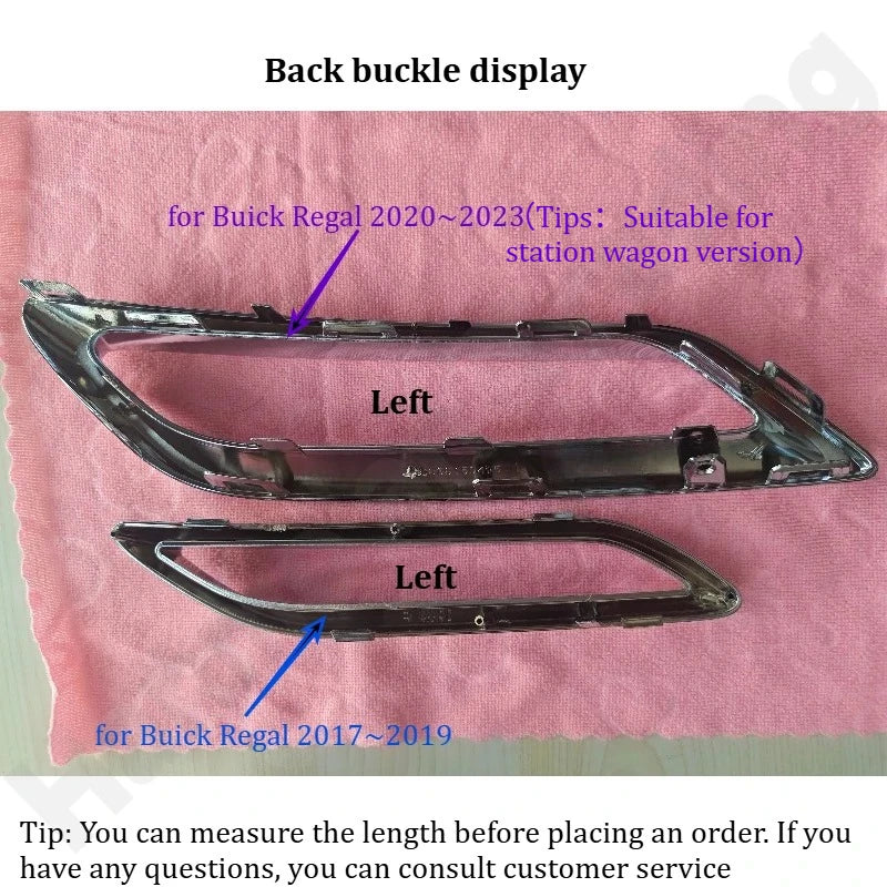 for Buick Regal 2017-2023 rear bumper lower decoration chrome bright frame exhaust pipe decoration bright ring accessories