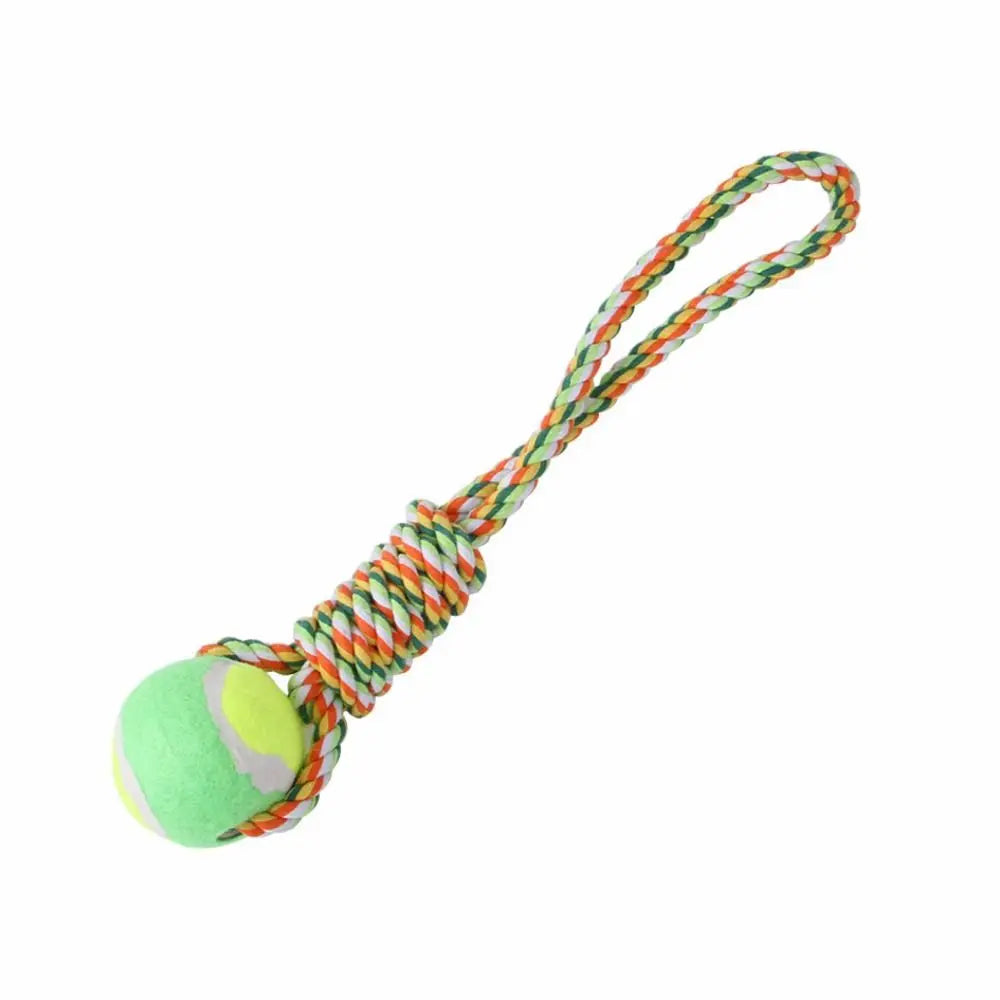 Bite Resistant Dog Spring Pole Toys 5M Cotton Rope Hanging Exercise Cotton Rope Dog Spring Pole Toys Tug Dog Teething Outdoor