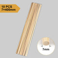 6/10/20/30/40pcs Round Wooden Bamboo Sticks DIY Handmade Craft Making Small Wooden Stick Material For Woodworking Supplies