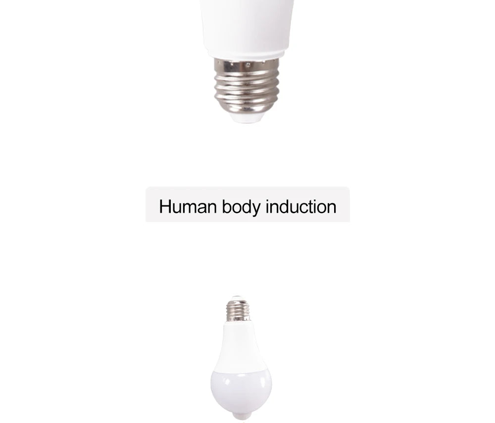 LED Night Light 18W 15W 12W 9W Bulb With Motion Sensor PIR Corridor Bedroom Bathroom Light 220V Human Body Induction Bulb