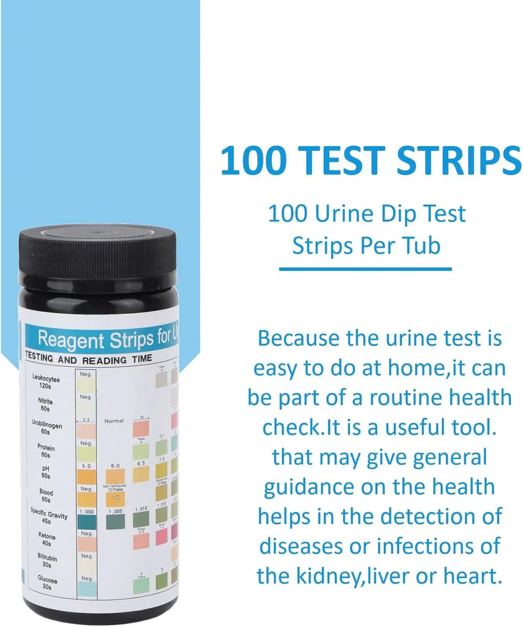 100pcs Urine Routine Test Strips Ph Testing Strips Testing Kit Medical Ketone Test Strips Protein Testing Strips Ph Test Strips