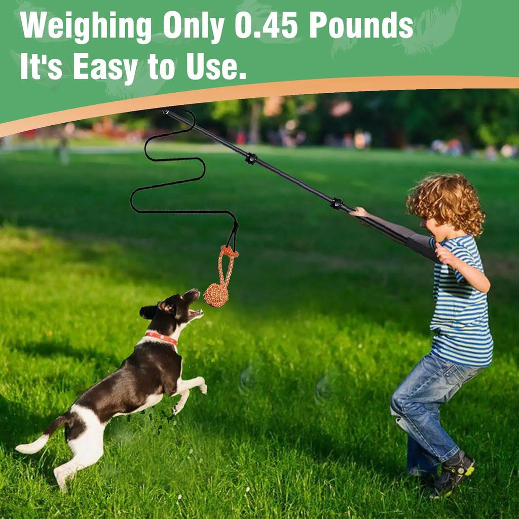Telescopic Dog Teeth Grinding Toy Interactive Dog Toys Fit Multiple Scenarios Flirt Pole for Dogs Bite-resistant Dogs Stuff