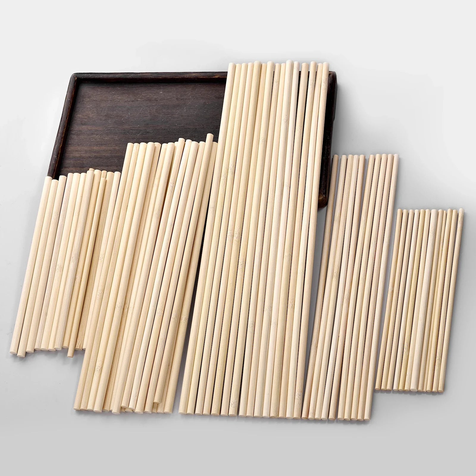 6/10/20/30/40pcs Round Wooden Bamboo Sticks DIY Handmade Craft Making Small Wooden Stick Material For Woodworking Supplies
