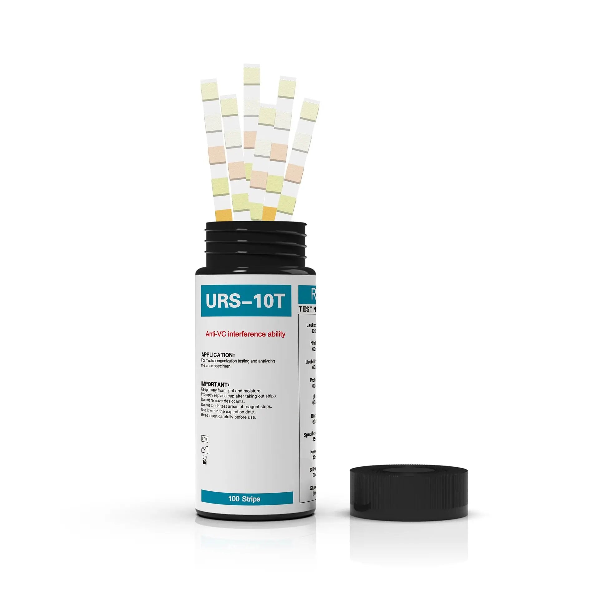 100pcs Urine Routine Test Strips Ph Testing Strips Testing Kit Medical Ketone Test Strips Protein Testing Strips Ph Test Strips