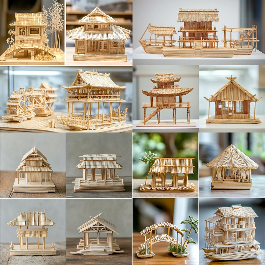 6/10/20/30/40pcs Round Wooden Bamboo Sticks DIY Handmade Craft Making Small Wooden Stick Material For Woodworking Supplies