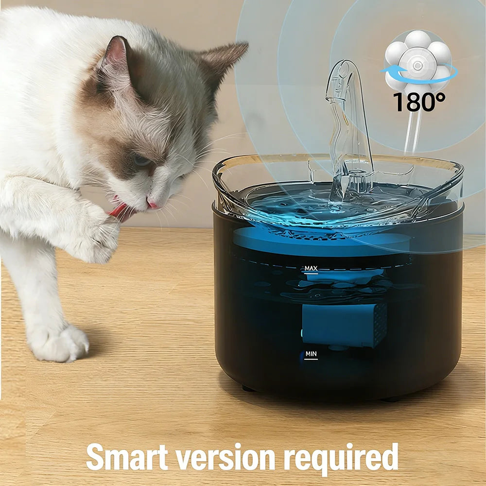 2.2L Automatic Pet Water Fountain Ultra-Quiet Pump Faucet Cat Water Dispenser Suitable with USB Sensor Electric for Cats Dogs