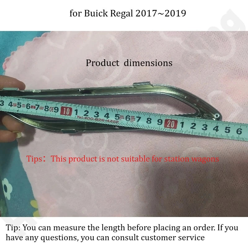 for Buick Regal 2017-2023 rear bumper lower decoration chrome bright frame exhaust pipe decoration bright ring accessories