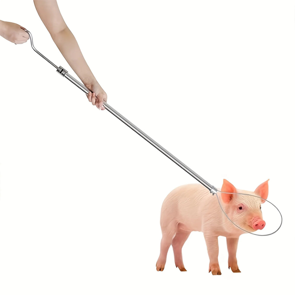 Dog Catcher Pole Pig Holder Hog Catcher Pole Stainless Steel Animal Holder Catcher Tool for Pig Dog Farm Equipment