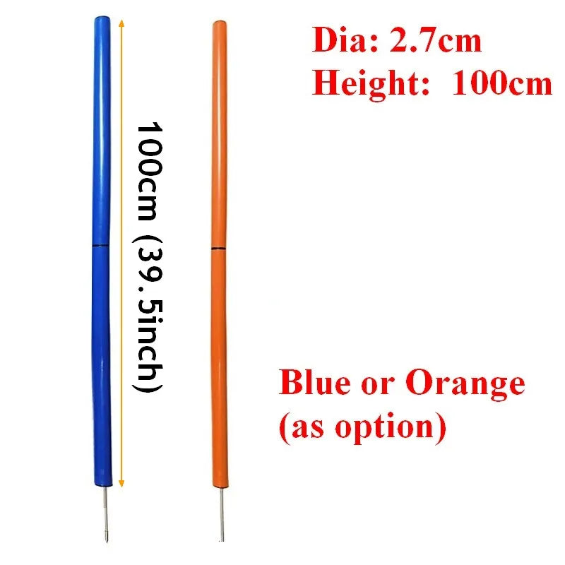 Dog Agility Training Equipment Portable Dog Jumping Tool Outdoor Dogs Running Stake Sports Stakes Pole Pet Agility Equipment Set