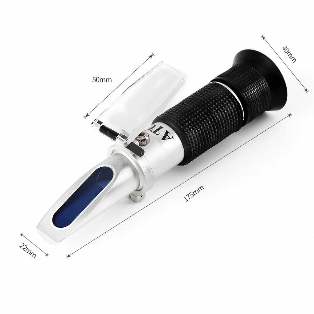 0-32% Brix Refractometer Handheld Refractometer Sugar Concentration Meter Densimeter Brix Saccharimeter ATC Sugar Tester