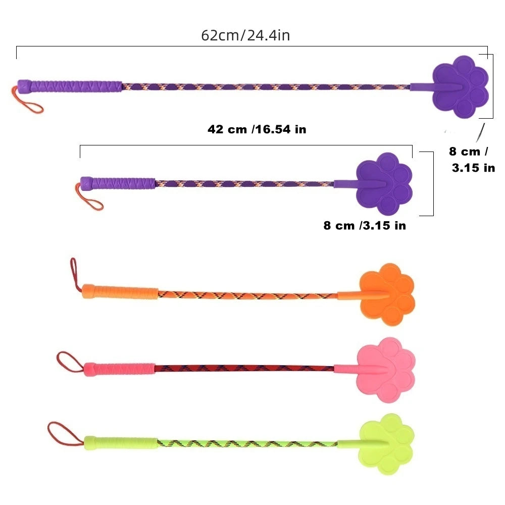 Portable Dog Training Stick Flirt Pole for Small Medium Dogs, Interactive Pet Teaser Wand for Training & Play