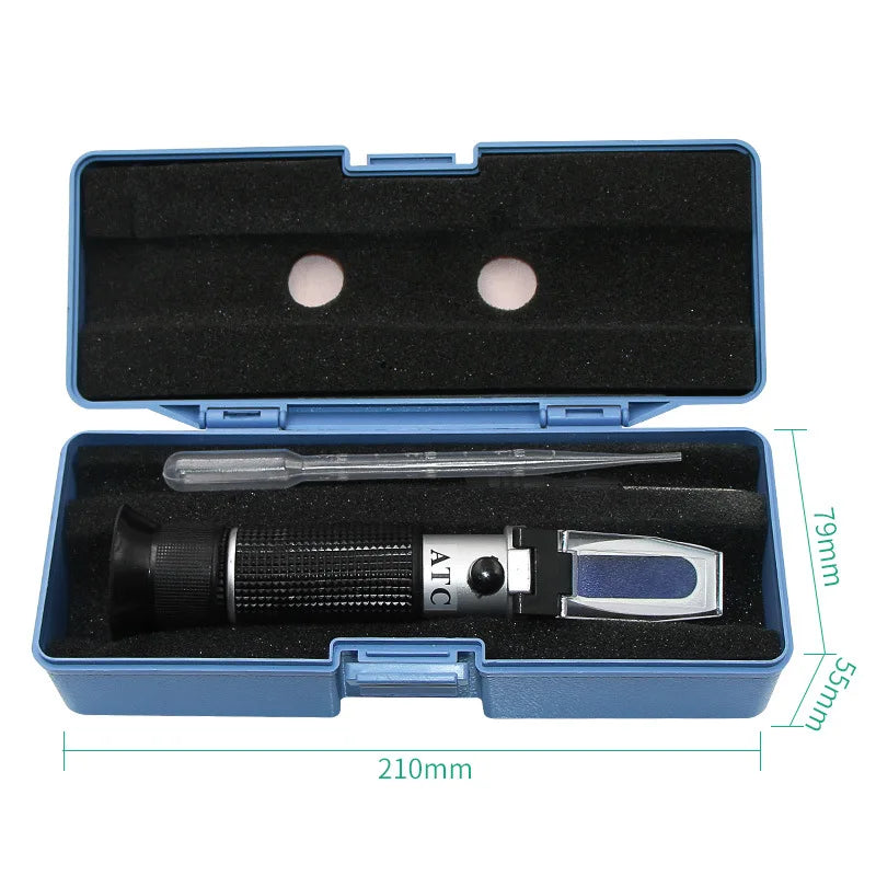 Portable Refractometer Brix Sugar 0-32% Tester RHB-32ATC With Box