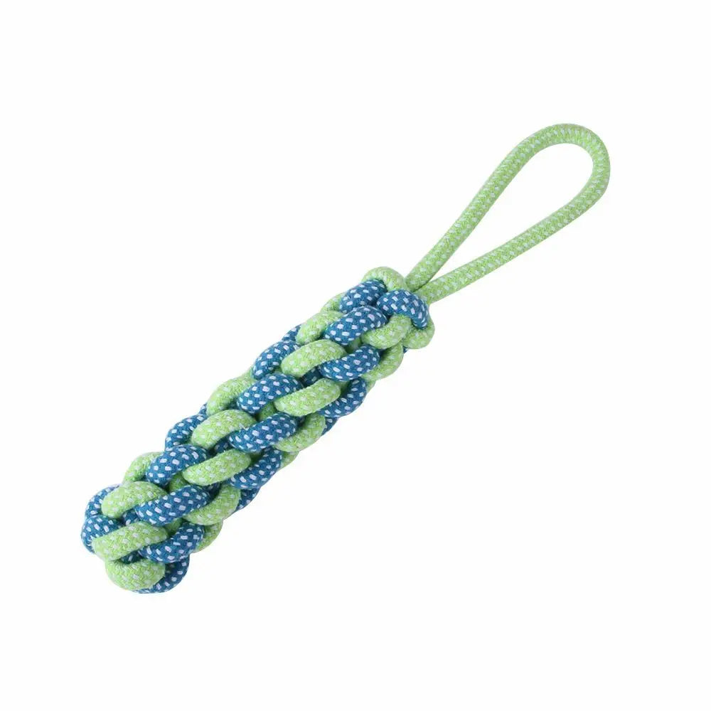 Bite Resistant Dog Spring Pole Toys 5M Cotton Rope Hanging Exercise Cotton Rope Dog Spring Pole Toys Tug Dog Teething Outdoor