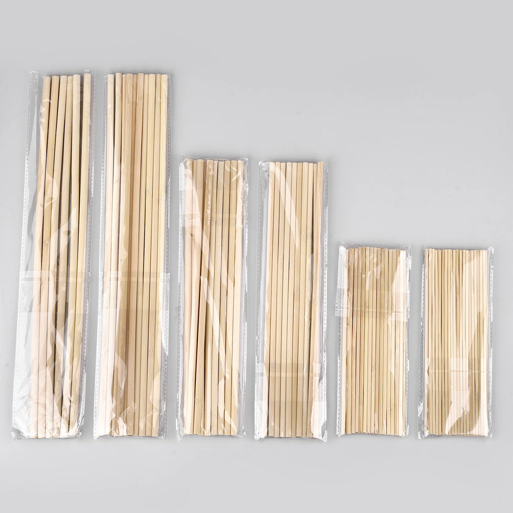 6/10/20/30/40pcs Round Wooden Bamboo Sticks DIY Handmade Craft Making Small Wooden Stick Material For Woodworking Supplies